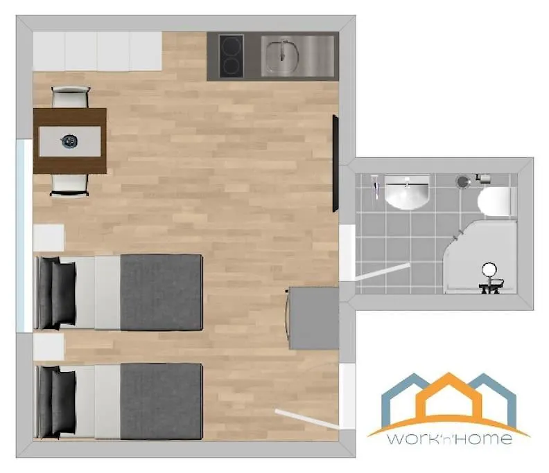 Lap102 - Smarte Monteurwohnung Uebergangswohnung Lappersdorf  Germany